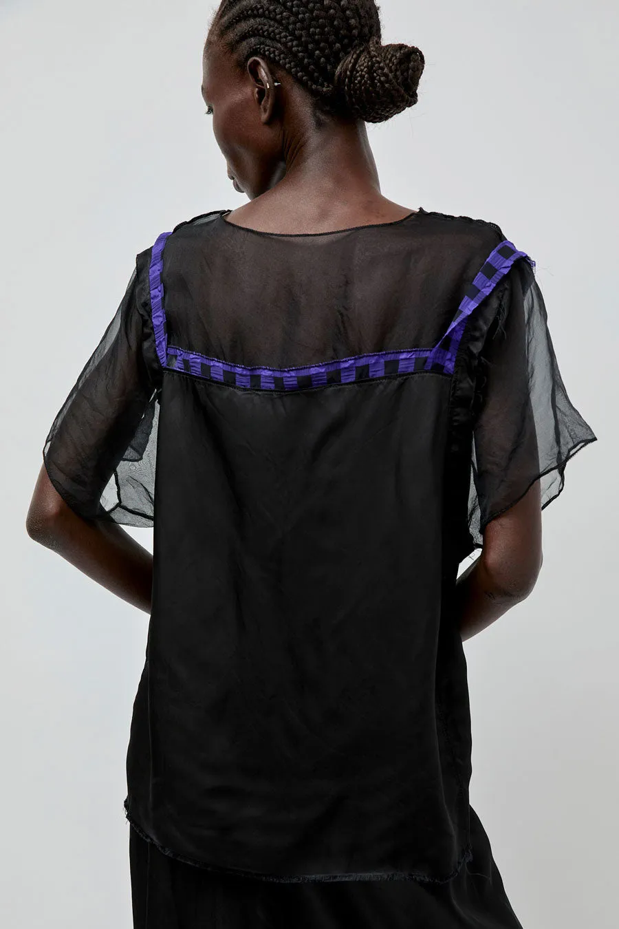 Vladimir Karaleev Sedef Top in Black Mix sold by No. 6 product image thumbnail 4