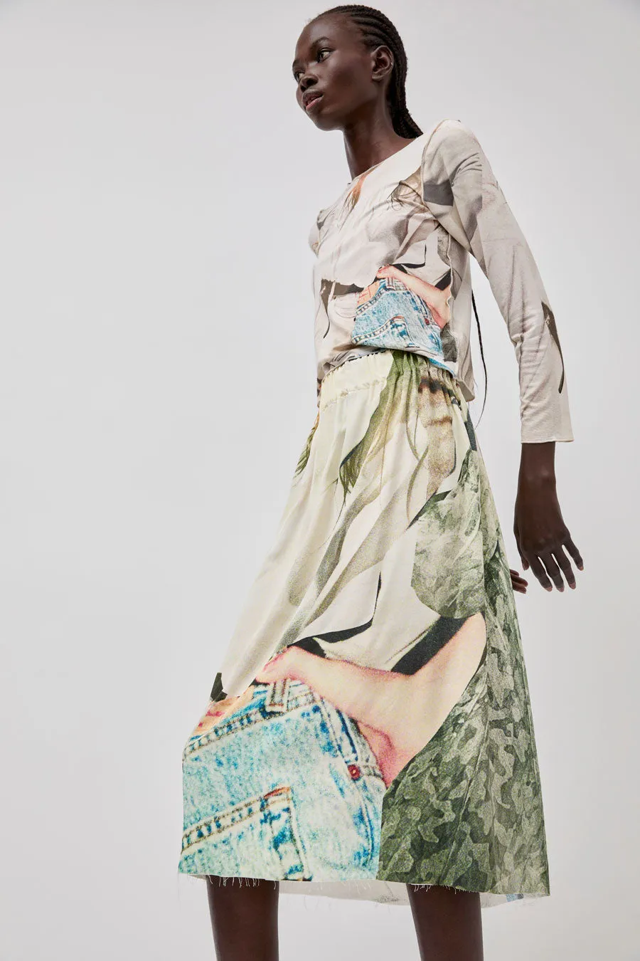 Vladimir Karaleev Long Sleeve Top in Abstract Print sold by No. 6 product image thumbnail 4