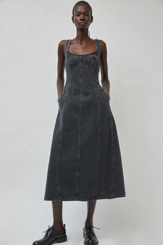 Dala Cocoon Bustier Dress in Hurricane made by No. 6