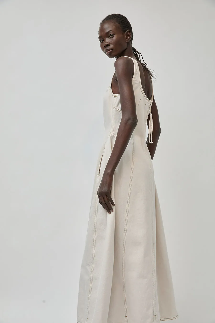 Dala Cocoon Bustier Dress in Salt sold by No. 6 product image thumbnail 3