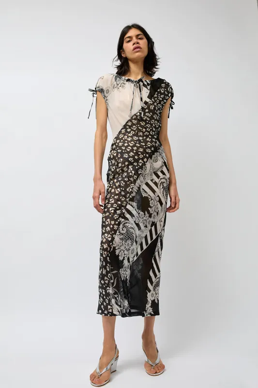 Rave Review Cleo Dress in Black Floral made by No. 6