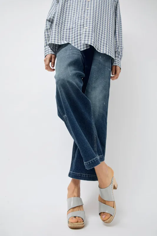 No.6 Valentina Clog on High Heel in Dove Patent made by No. 6