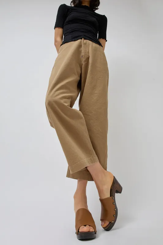 No.6 Leah Studded Clog on High Heel in Palomino on Cocoa Base made by No. 6