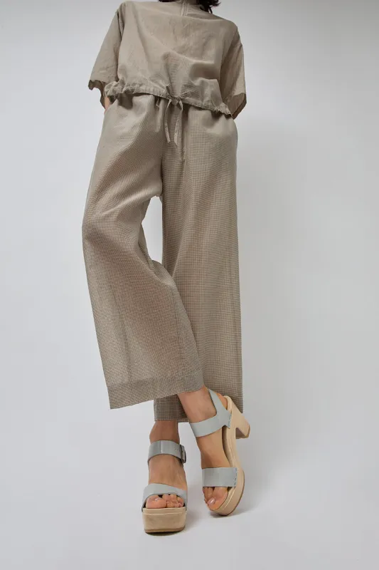 No.6 Two Strap Clog on Platform in Dove Patent made by No. 6