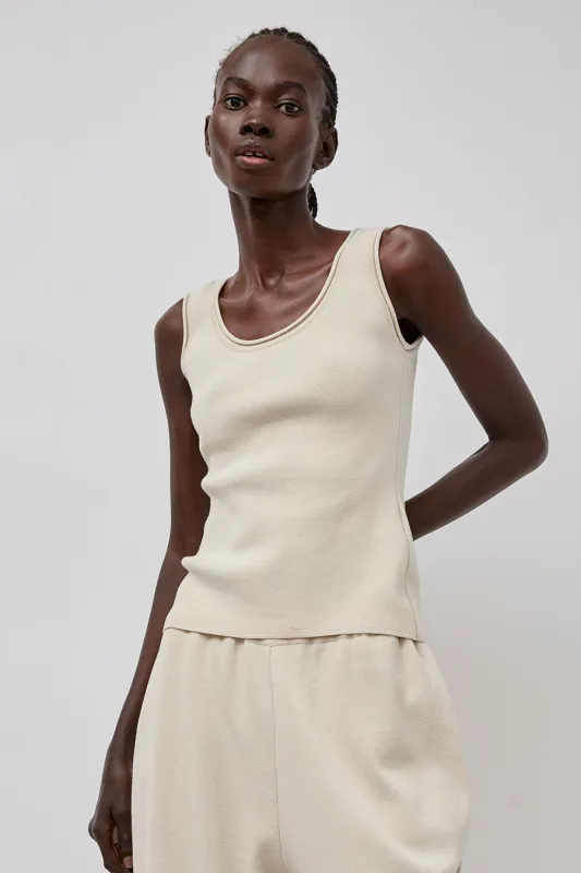 RUS Nana Top in Stone Beige made by RUS