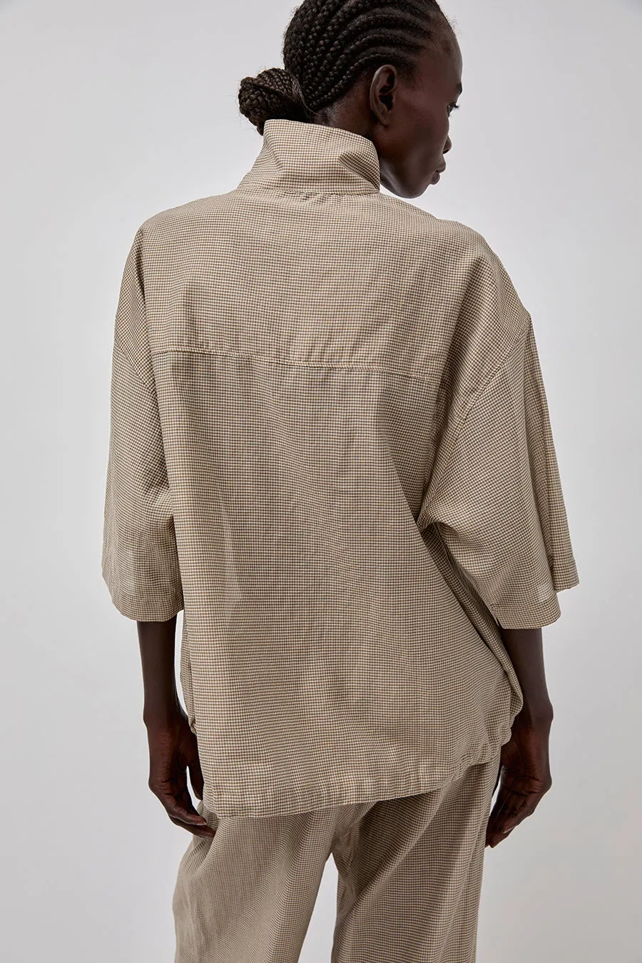 RUS Sonno Shirt in Gingham Toffee sold by No. 6 product image thumbnail 4