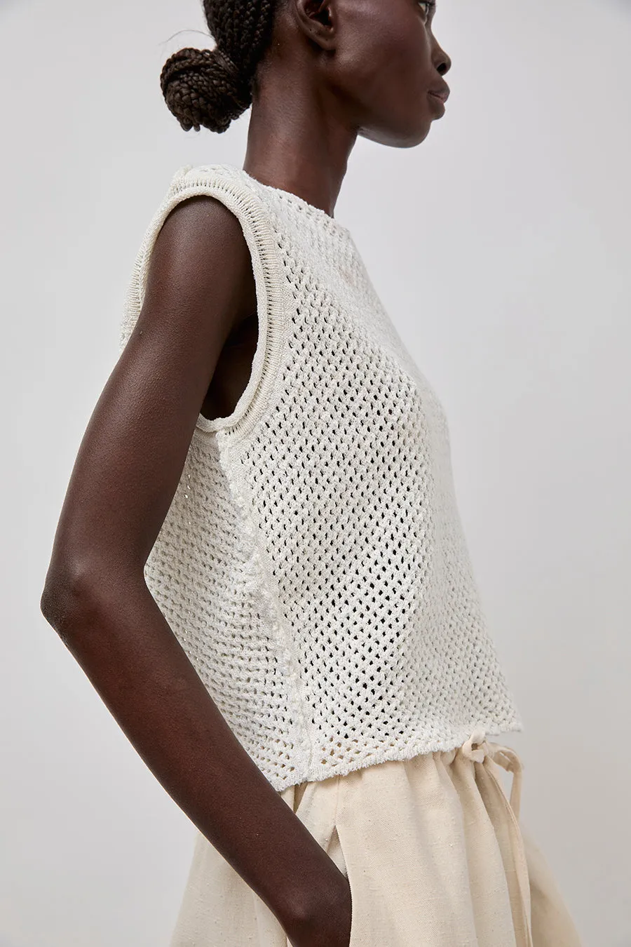 RUS Miru Vest in Chalk sold by No. 6 product image thumbnail 4