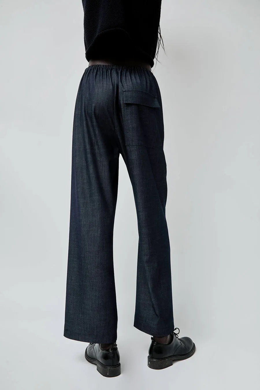 Mijeong Park Denim Drawstring Pants in Denim sold by No. 6 product image thumbnail 5