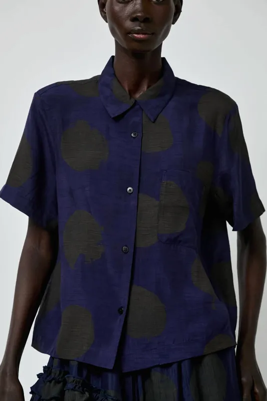 YMC Vegas Shirt in Dot Print made by YMC