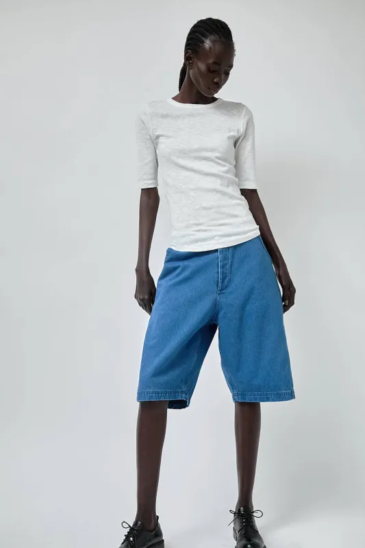 YMC Twisted Short in Indigo made by YMC