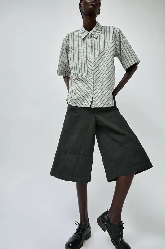 YMC Ezy Culotte in Dark Green made by YMC