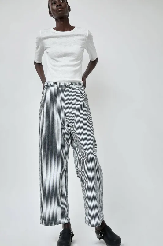 Ordinary Fits Bell Pant in Hickory Stripe made by Ordinary Fits