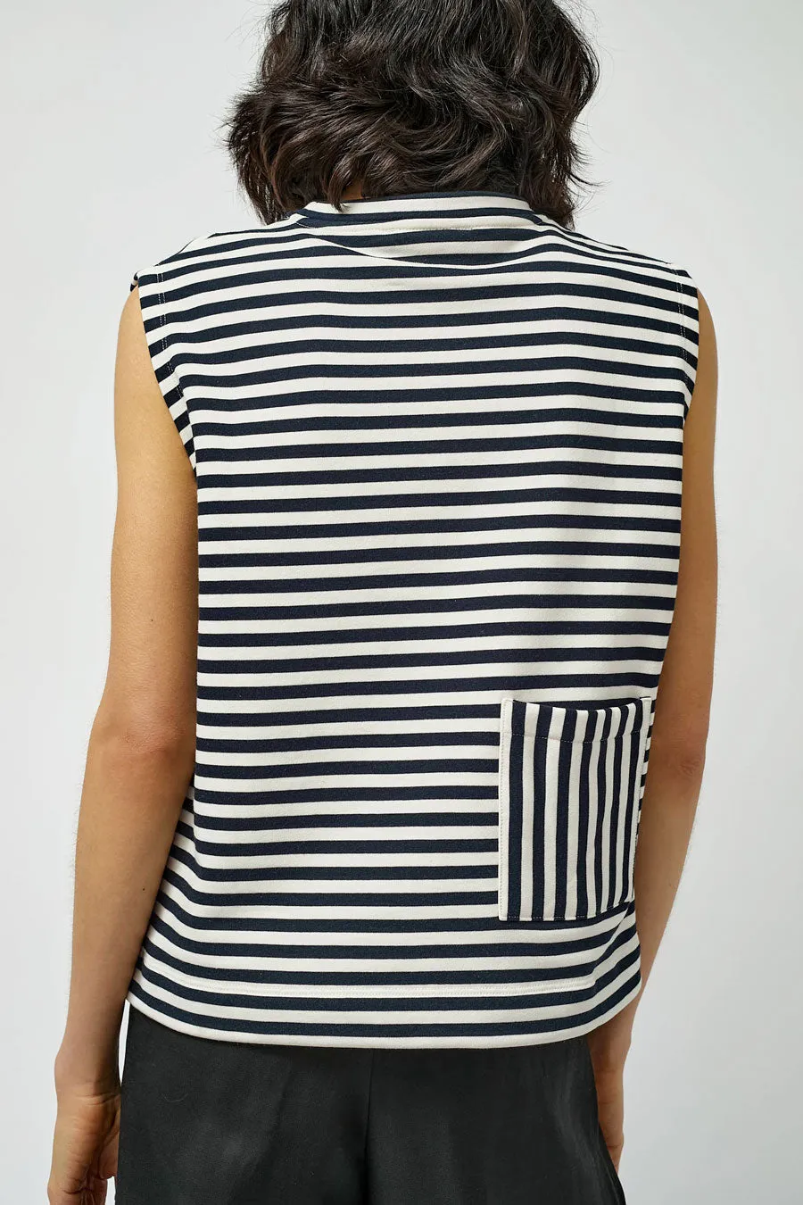 Rue Blanche Rayure SM Top in Night and White sold by No. 6 product image thumbnail 5