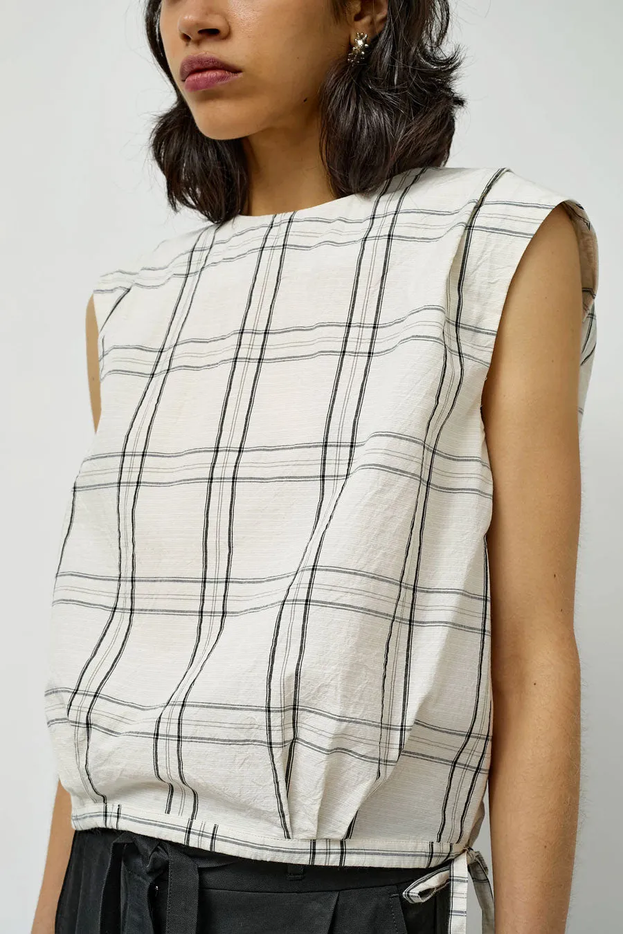 Rue Blanche Frifa Top in Windowpane sold by No. 6 product image thumbnail 2