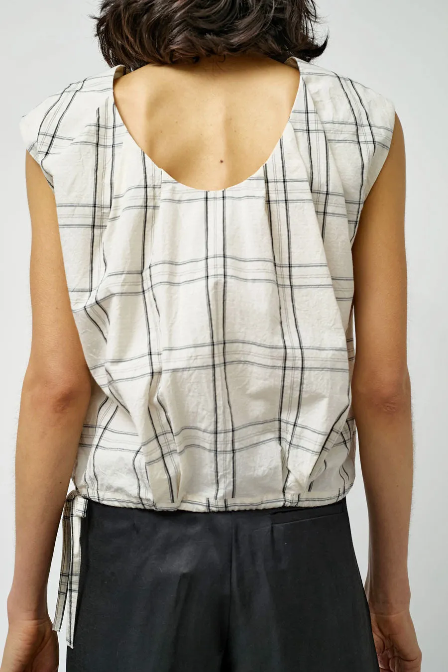 Rue Blanche Frifa Top in Windowpane sold by No. 6 product image thumbnail 3
