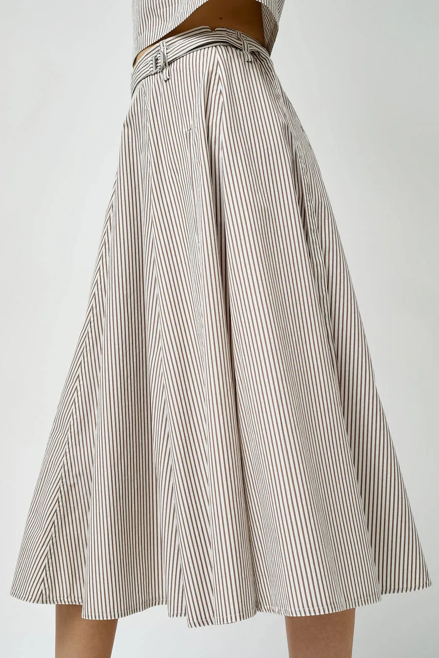 Rue Blanche Aro Skirt in Rust Stripe sold by No. 6 product image thumbnail 2