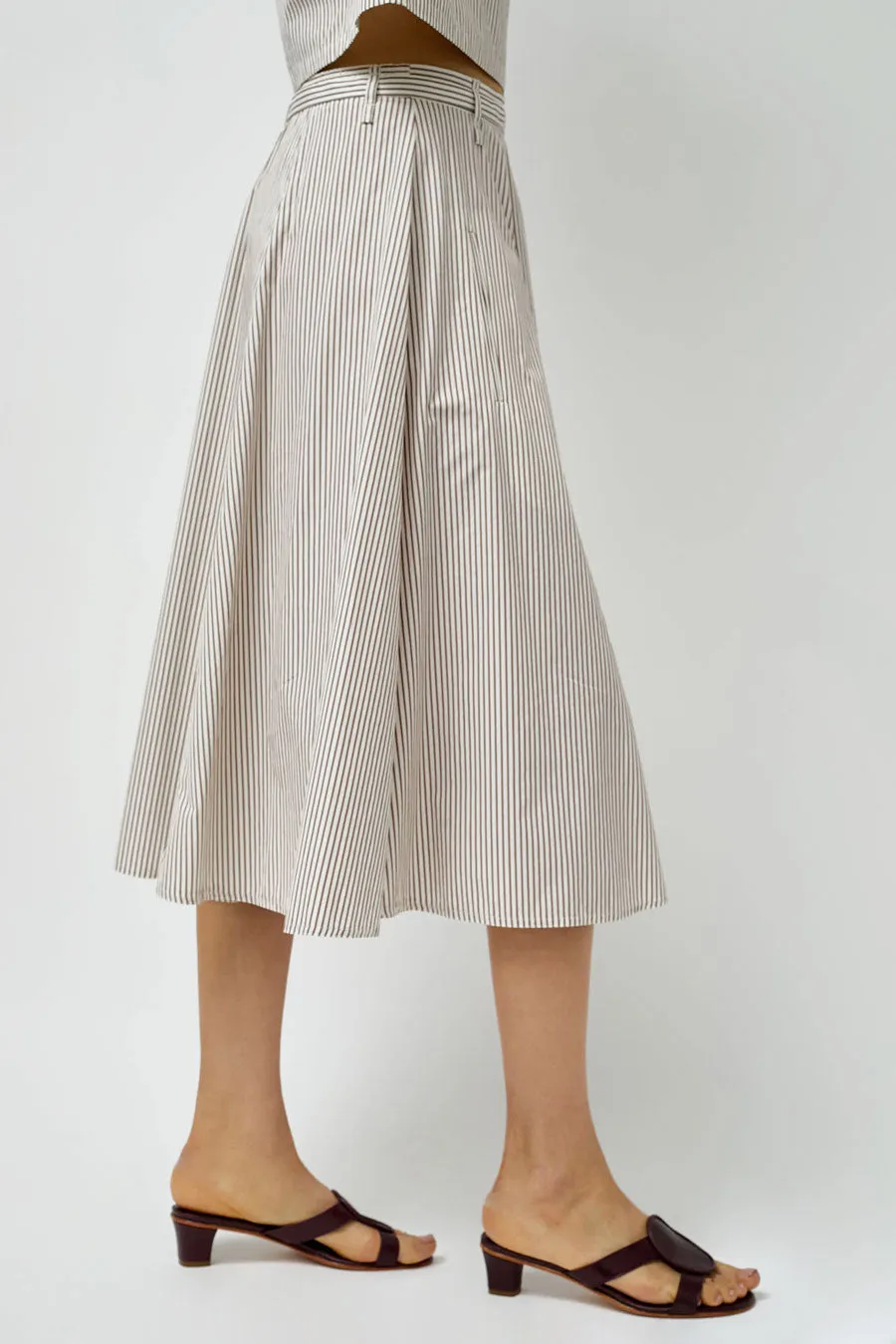 Rue Blanche Aro Skirt in Rust Stripe sold by No. 6 product image thumbnail 4