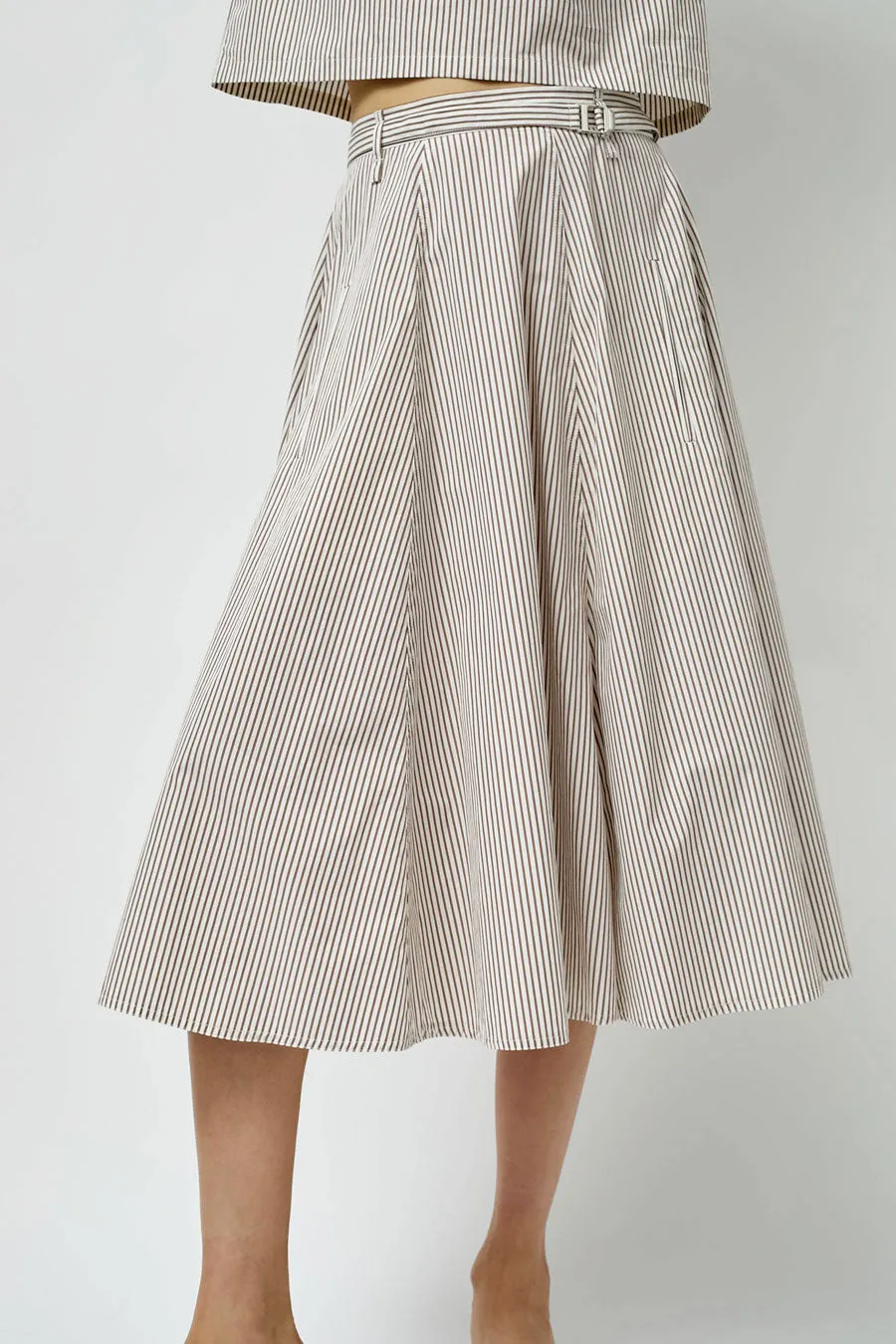 Rue Blanche Aro Skirt in Rust Stripe sold by No. 6 product image thumbnail 3