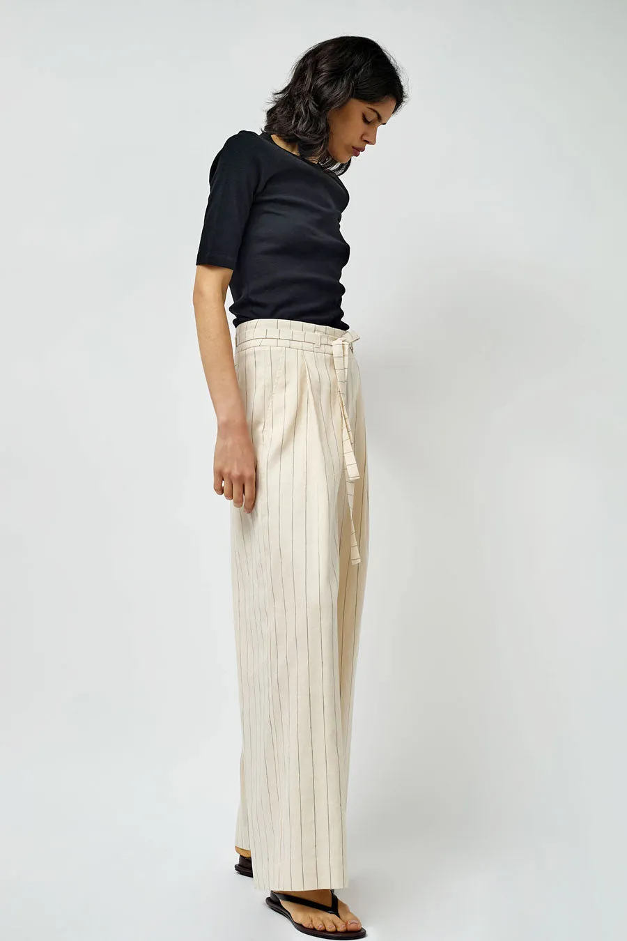 Rue Blanche Sunno Pant in Cream Stripe sold by No. 6 product image thumbnail 4