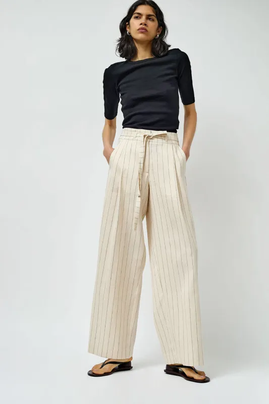 Rue Blanche Sunno Pant in Cream Stripe made by No. 6
