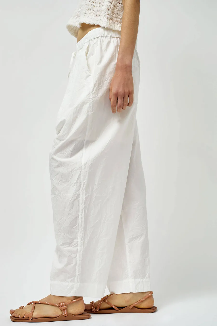 Sayaka Davis Tucked Pull-on Pants in White sold by No. 6 product image thumbnail 2