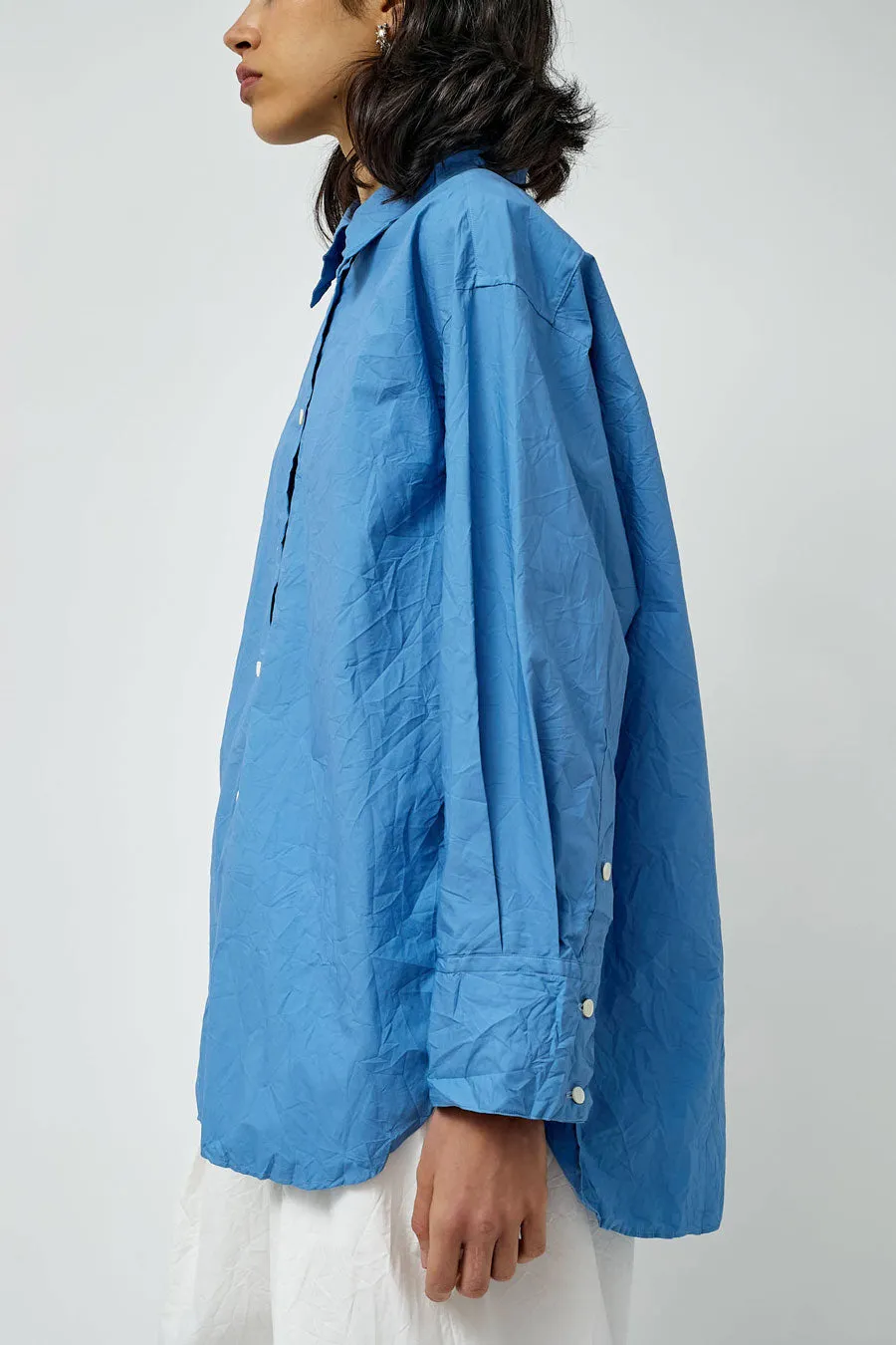 Sayaka Davis Crinkled Oversized Shirt in French Blue sold by No. 6 product image thumbnail 2