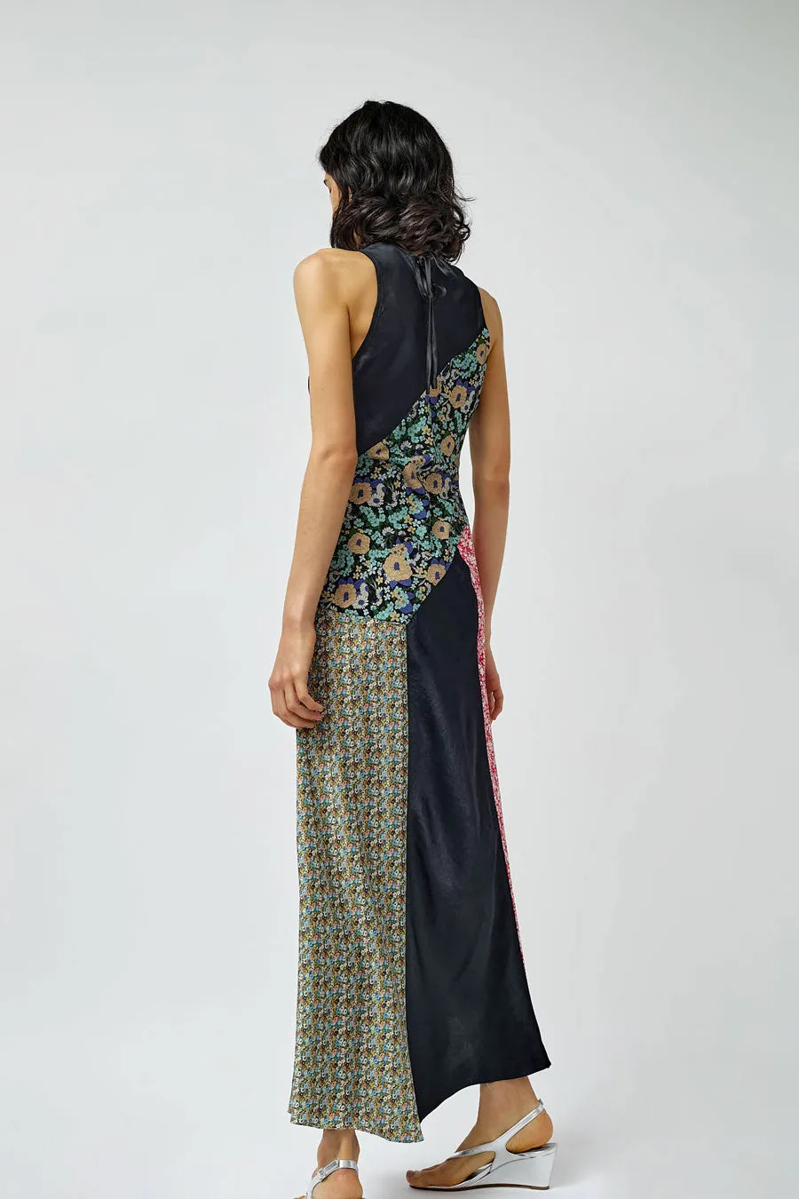 NOMIA Combo Bias Maxi Dress in Black and Muti sold by No. 6 product image thumbnail 4
