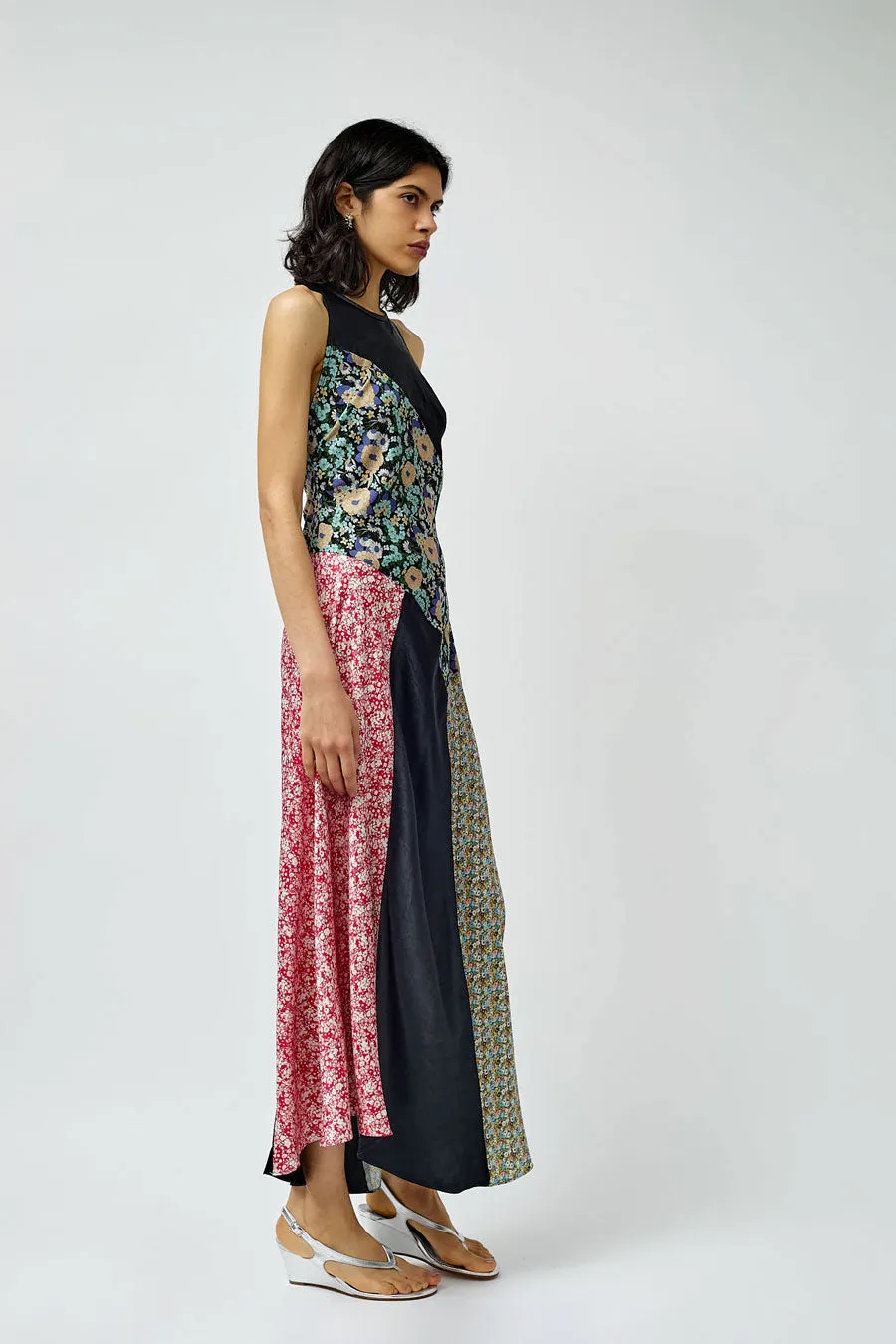 NOMIA Combo Bias Maxi Dress in Black and Muti sold by No. 6 product image thumbnail 2