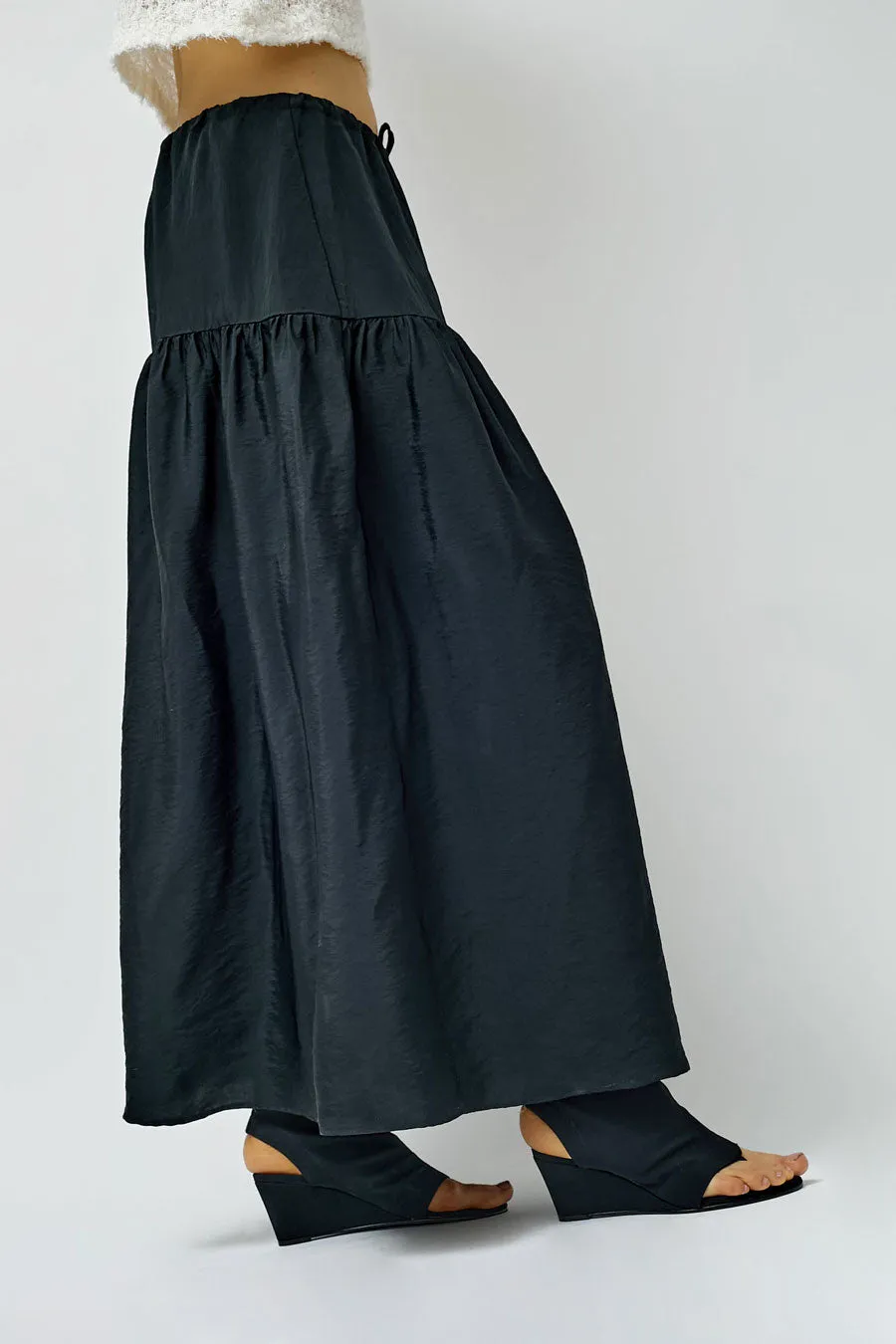 NOMIA Maxi Gathered Skirt in Black sold by No. 6 product image thumbnail 4