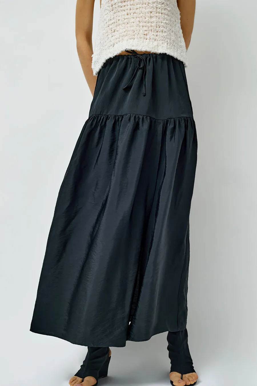 NOMIA Maxi Gathered Skirt in Black sold by No. 6 product image thumbnail 5