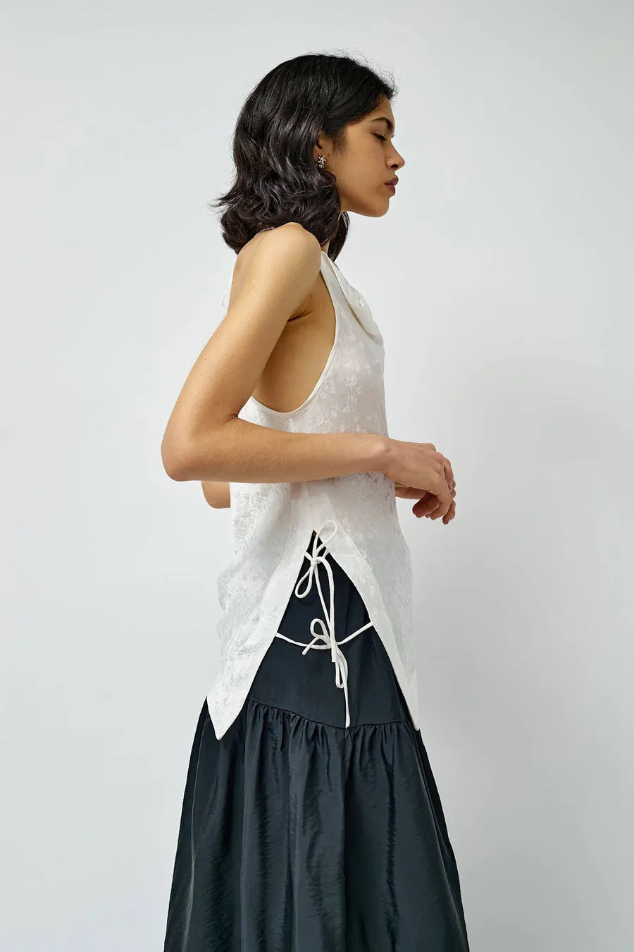 NOMIA Side Tie Halter Top in White sold by No. 6 product image thumbnail 2