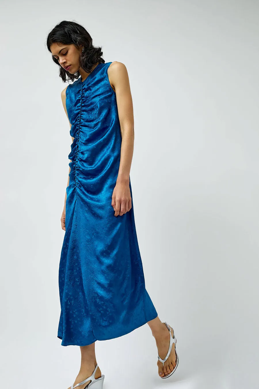 NOMIA Gathered Front Dress in Deep Sea sold by No. 6 product image thumbnail 4