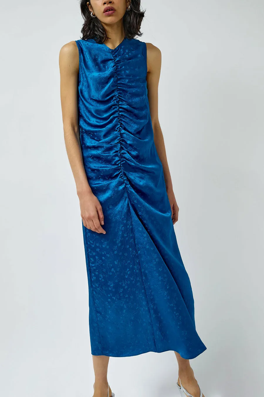 NOMIA Gathered Front Dress in Deep Sea sold by No. 6 product image thumbnail 3