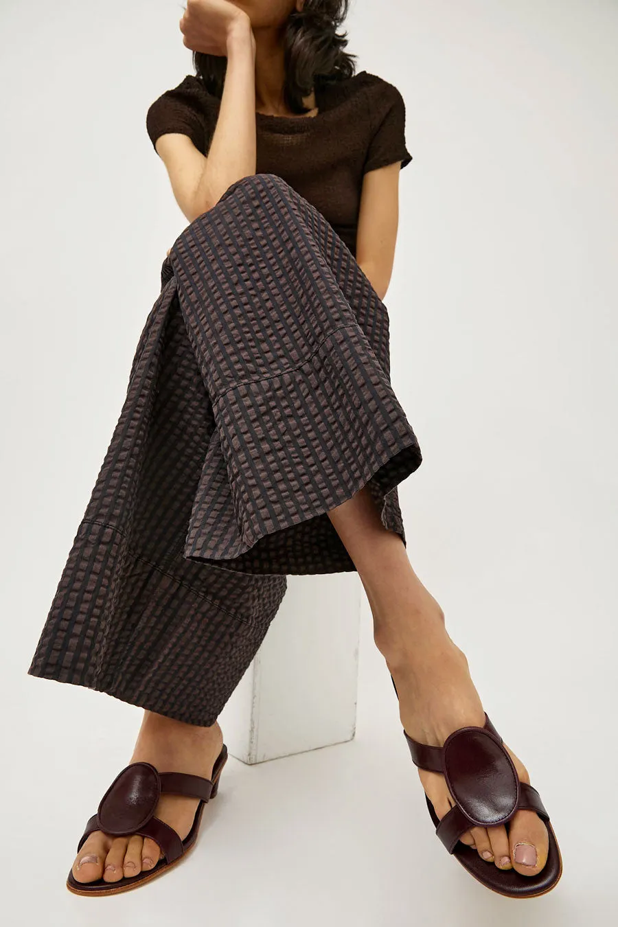 Martiniano Medalia Sandal in Oxblood sold by No. 6 product image thumbnail 4