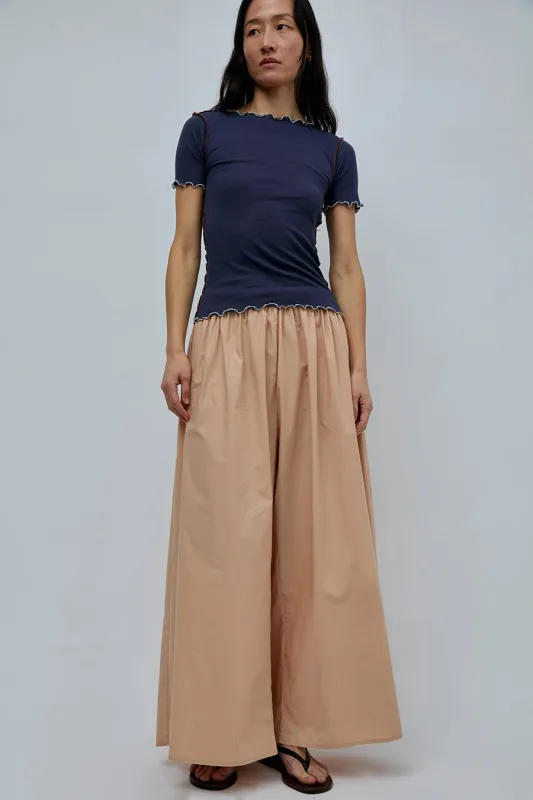Baserange Cable Pants in Andradita Sand made by Baserange