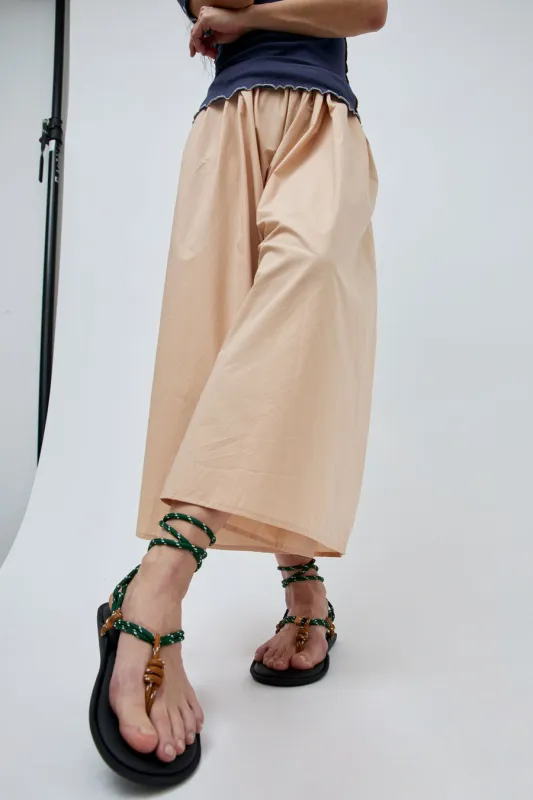 Flòwze Flò Twin Sandal in Forest Green and Hazelnut made by No. 6