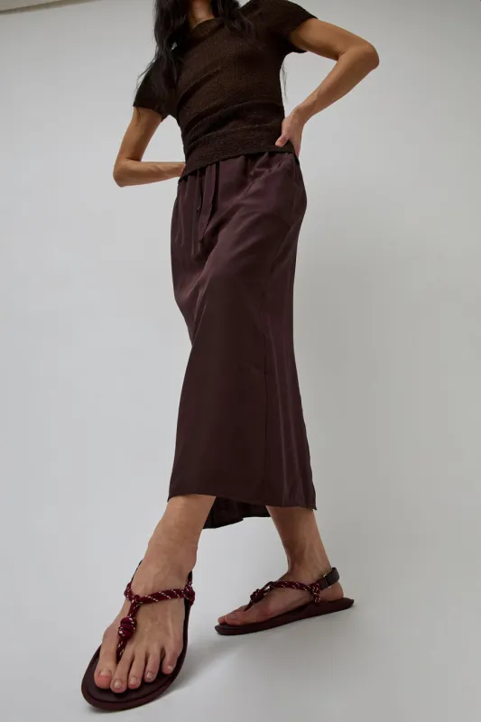 Flòwze Flò Monocolor Sandal in Bordeaux made by No. 6