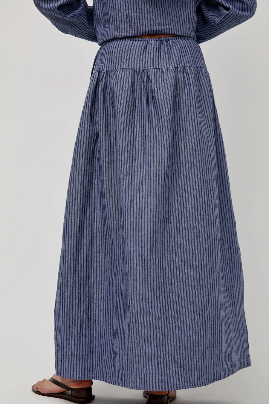 Deiji Studios Maxi Skirt in Azure Stripe sold by No. 6 product image thumbnail 5