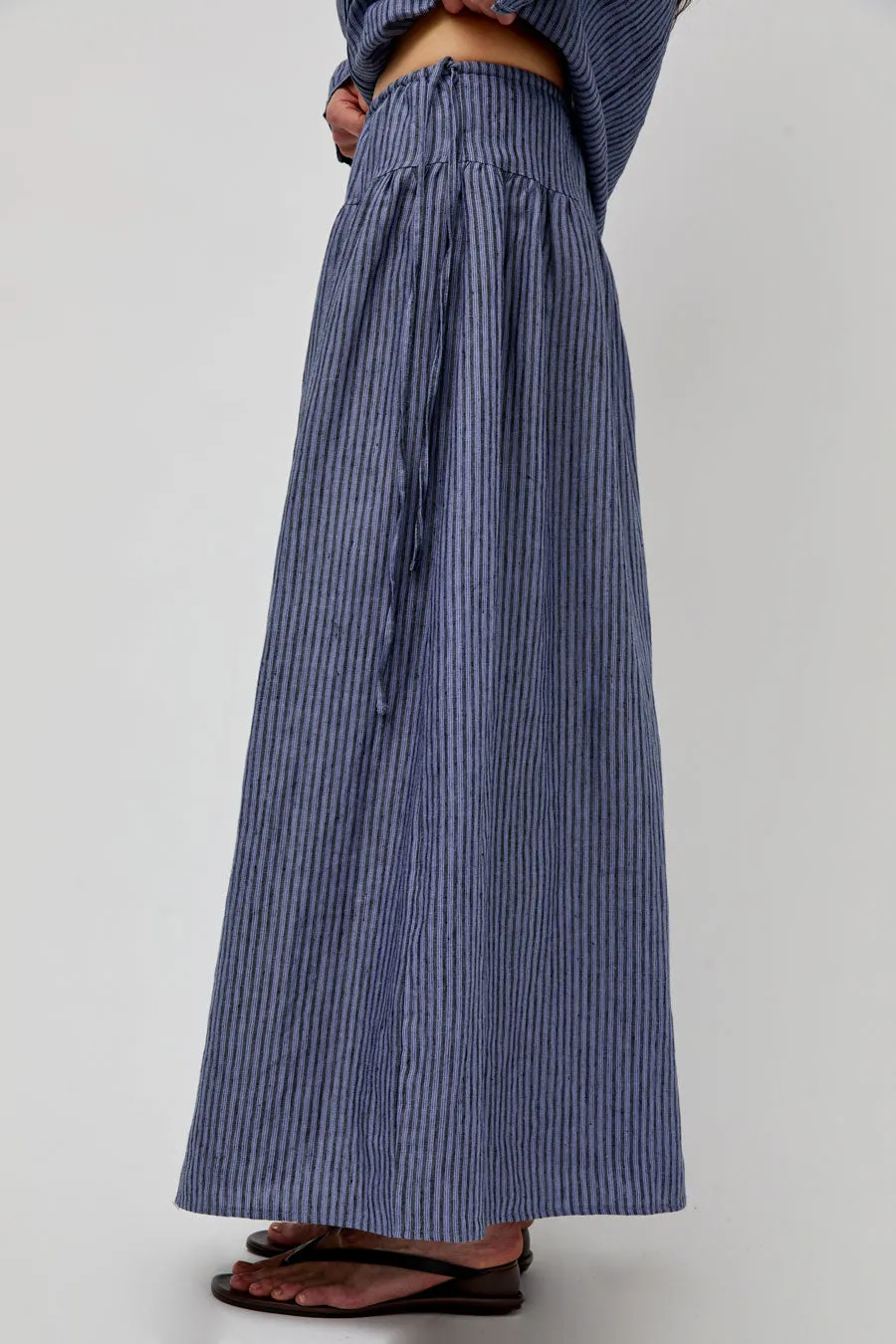Deiji Studios Maxi Skirt in Azure Stripe sold by No. 6 product image thumbnail 3
