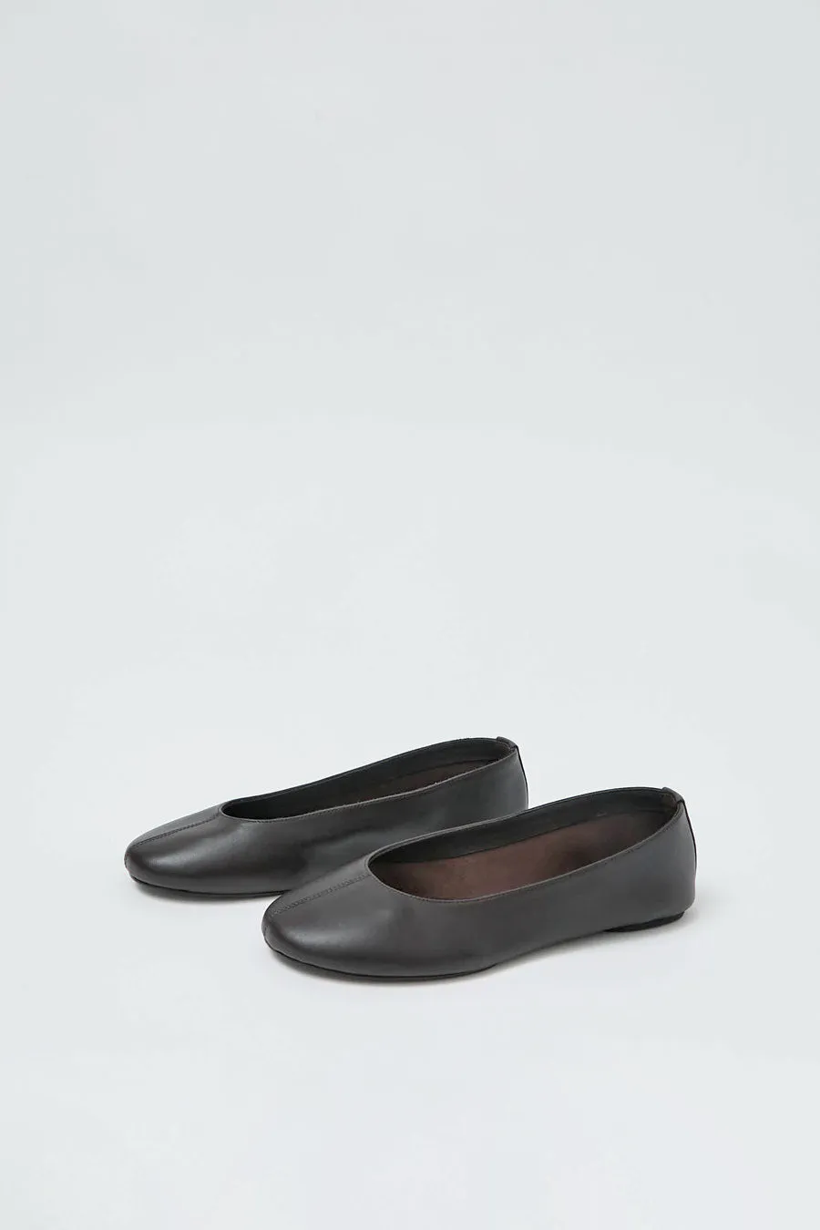 St. Agni Low Scoop Ballet Flat in Coffee sold by No. 6 product image thumbnail 2