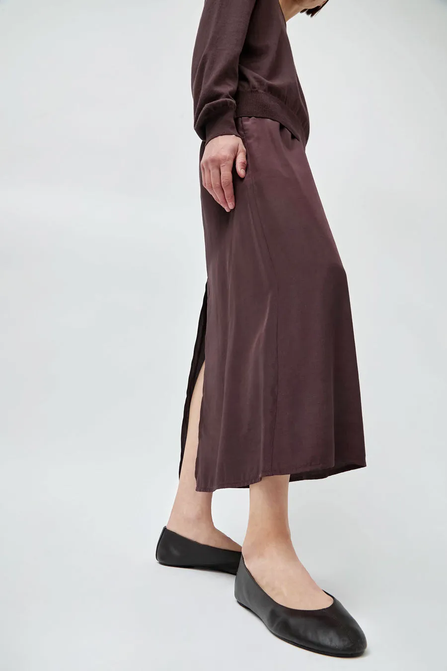 St. Agni Low Scoop Ballet Flat in Coffee sold by No. 6 product image thumbnail 4