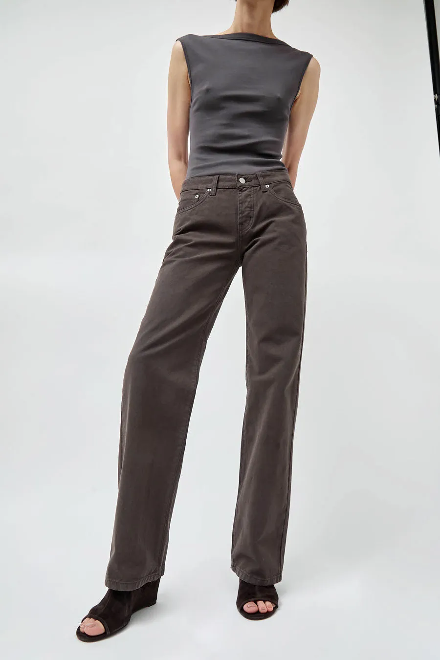 St. Agni Canvas 90s Low Rise Jeans in Ash sold by No. 6 product image thumbnail 3