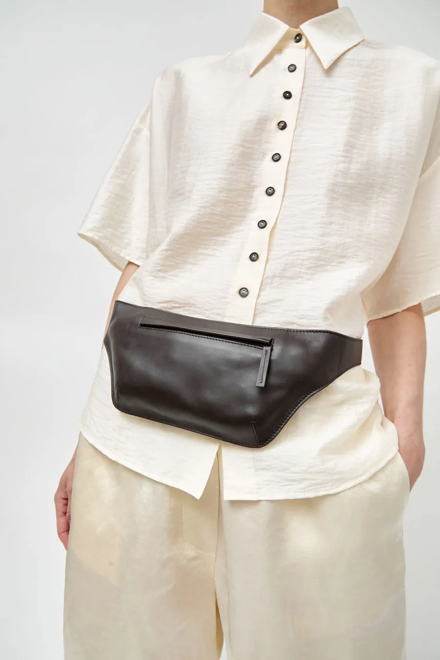 St. Agni Arc Belt Bag in Coffee sold by No. 6 product image thumbnail 2