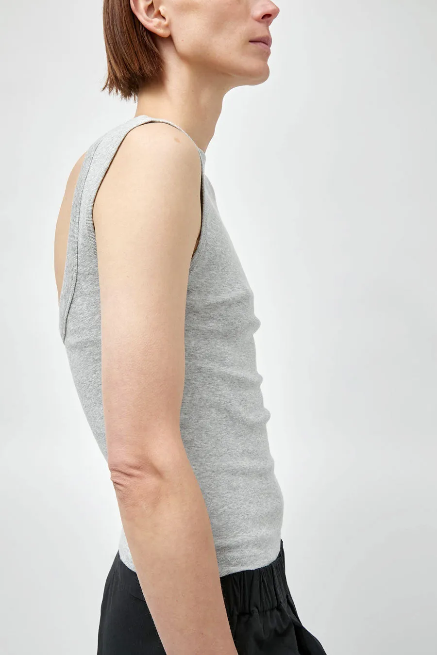 St. Agni Organic Cotton Ballerina Top in Grey Marle sold by No. 6 product image thumbnail 5