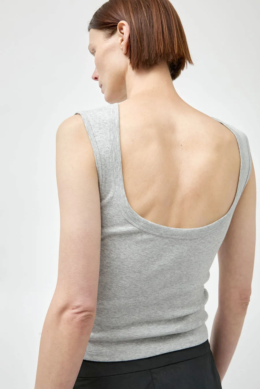 St. Agni Organic Cotton Ballerina Top in Grey Marle sold by No. 6 product image thumbnail 2