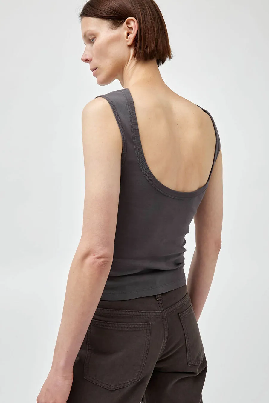 St. Agni Organic Cotton Ballerina Top in Soot sold by No. 6 product image thumbnail 2