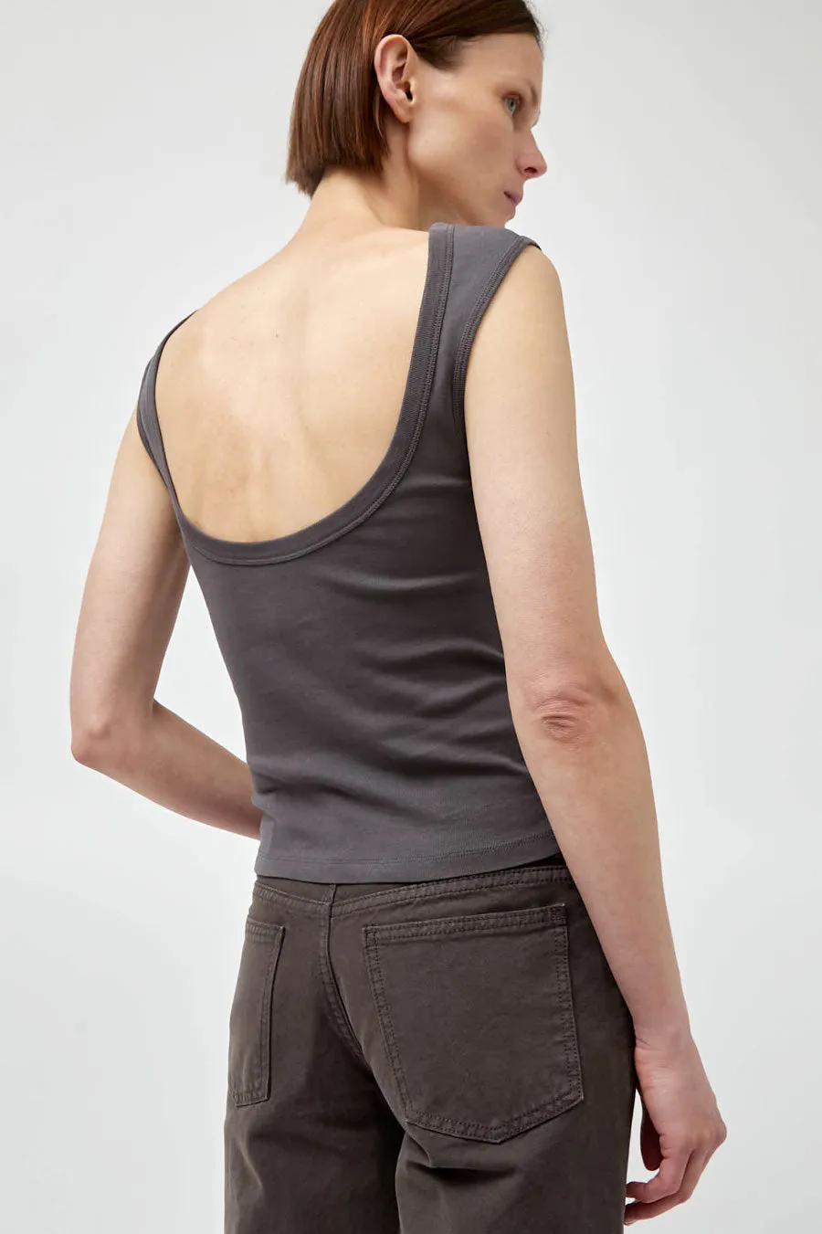 St. Agni Organic Cotton Ballerina Top in Soot sold by No. 6 product image thumbnail 5