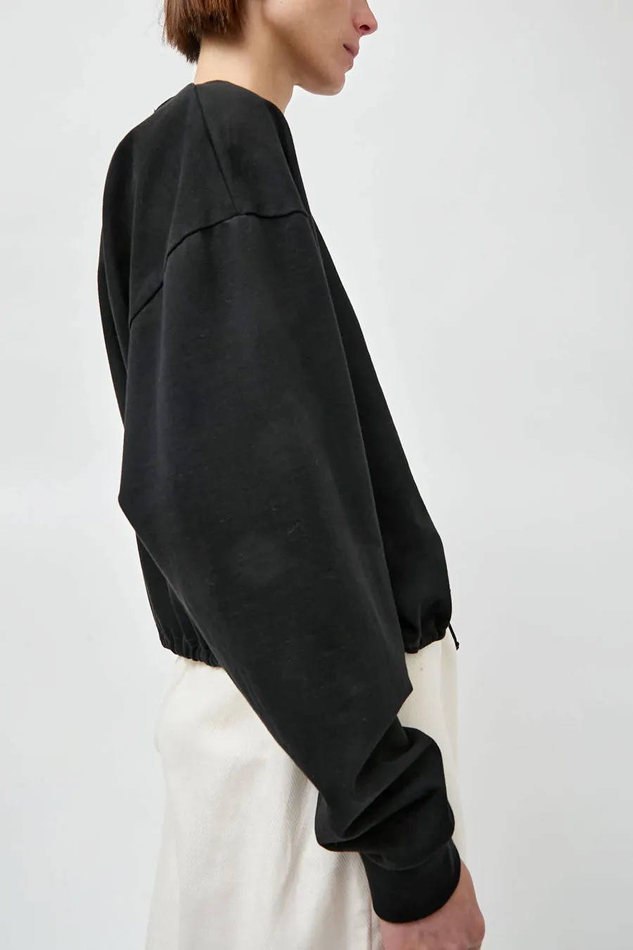St. Agni Drawstring Long Sleeve Top in Black sold by No. 6 product image thumbnail 4