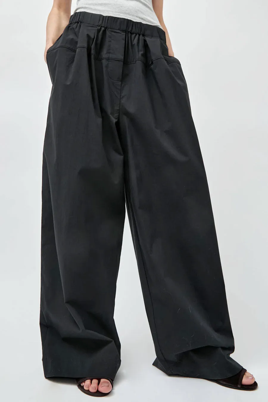 St. Agni Relaxed Pleated Pants in Black sold by No. 6 product image thumbnail 3