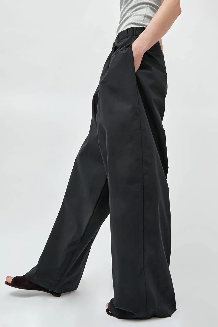 St. Agni Relaxed Pleated Pants in Black sold by No. 6 product image thumbnail 2